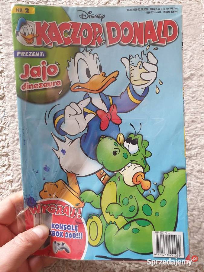 Kaczor Donald zestaw 4 komiksów 2008 Gdynia