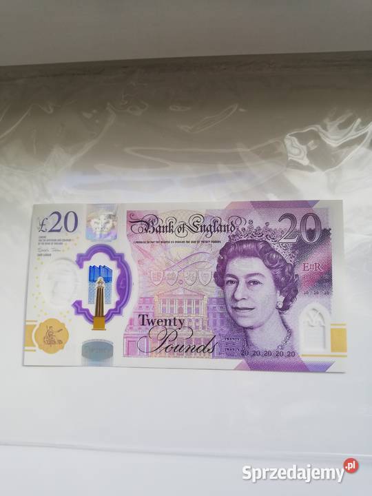 Anglia banknot kolekcjonerski 20 funtów 2018 rok Królowa Elz