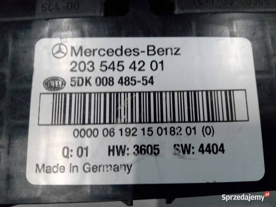 MODUŁ STEROWNIK SAM MERCEDES C KLASA W203 Nowy Tomyśl