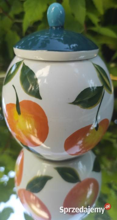 Pojemnik ceramiczny owoce retro Pabianice