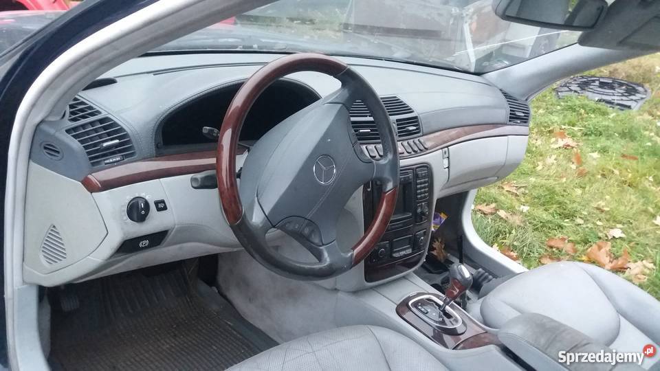 Kierownica drewno skóra Mercedes S W220 ładna