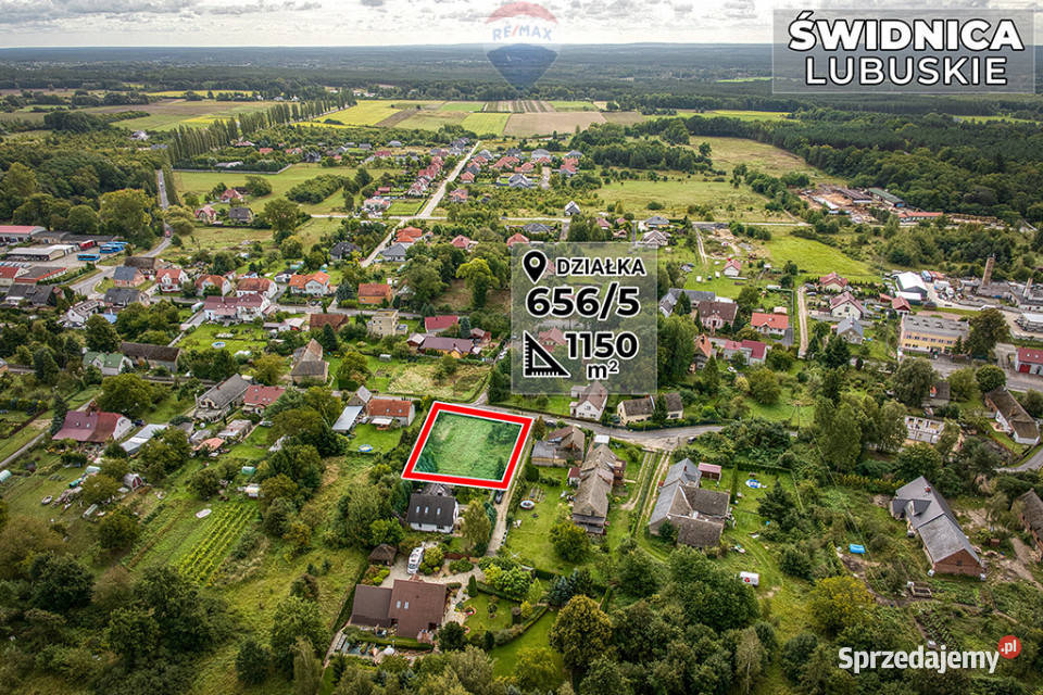 Działka budowlana 1150 m Zielonej Góry Świdnica