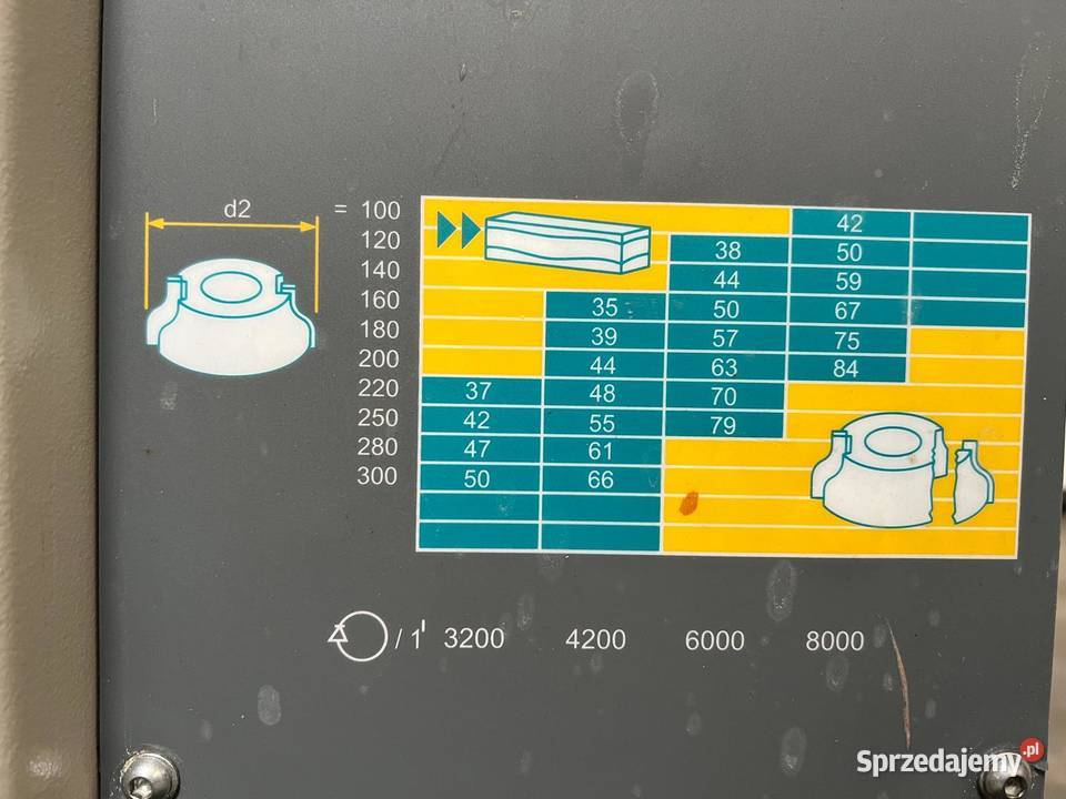 Frezarka dolnowrzecionowa Griggio T45S kąt małopolskie Juszczyn