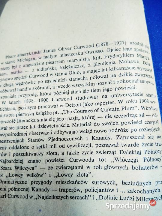 Curwood najdziksze serca dolina ludzi milczących Warszawa sprzedam