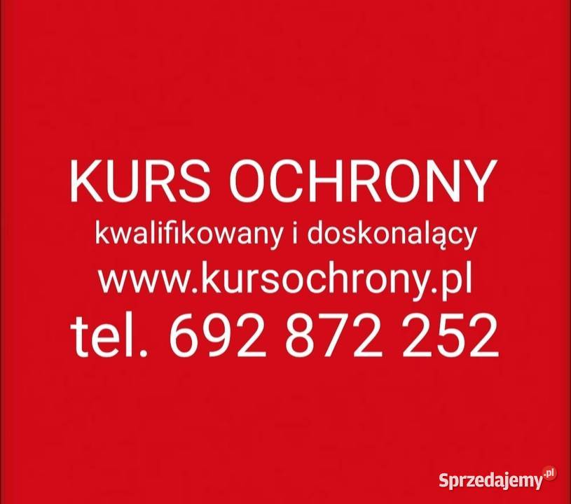 Kurs Ochrony Szkoła Ochrony Kurs Doskonalący i Mława