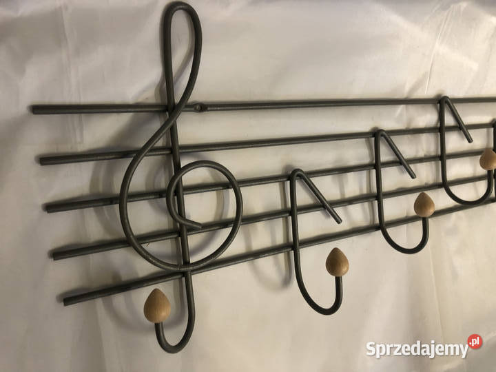 Wieszak Nuty metaloplastyka
