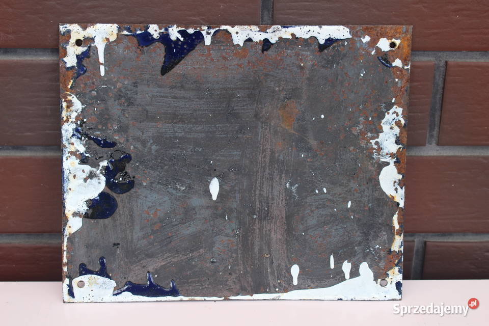 stara emaliowana tabliczka Kalisz