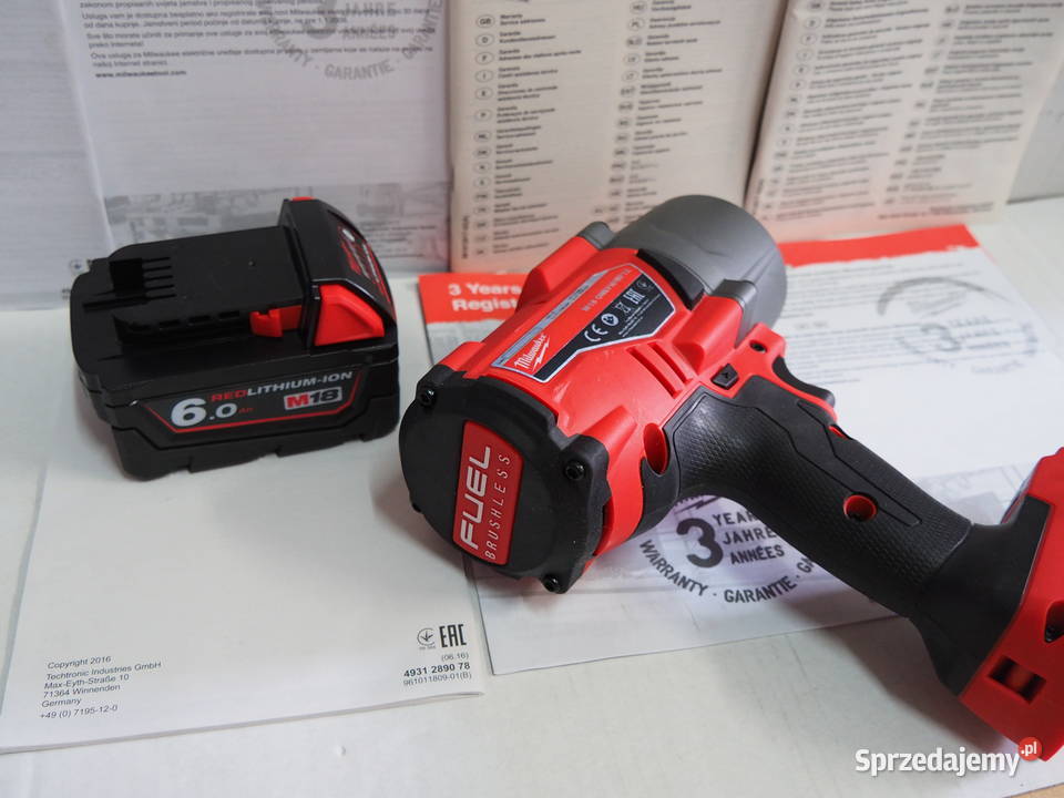 MILWAUKEE M18 FHIWF 12 klucz 12 bateria 18v 6Ah mazowieckie Baszkówka sprzedam