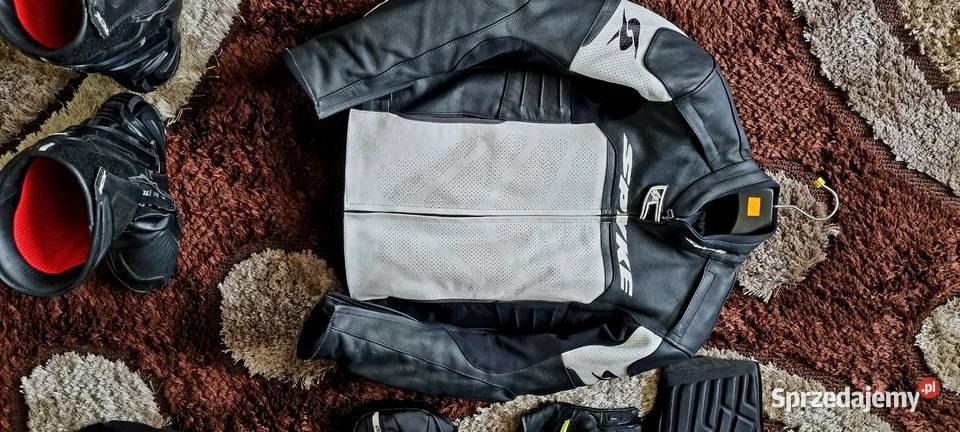 Stroj motocyklowy rozmiar S kurtka buty pas Lubojna