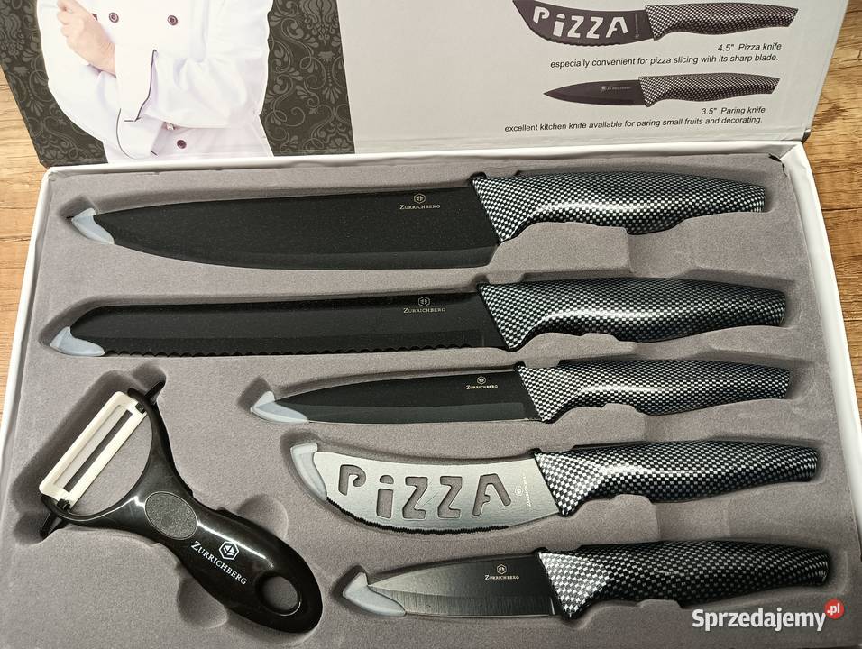 Zestaw wysokiej jakości szwajcarskich noży Murowana Goślina