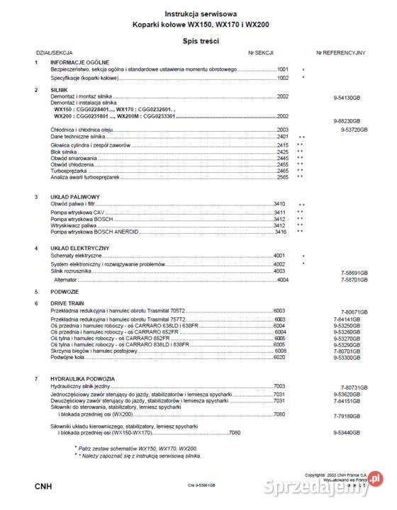 INSTRUKCJE NAPRAW DO ciągników marki SAME