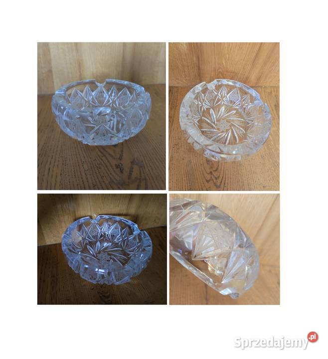 kryształowa popielnica popielniczka Ćmielów Kielce