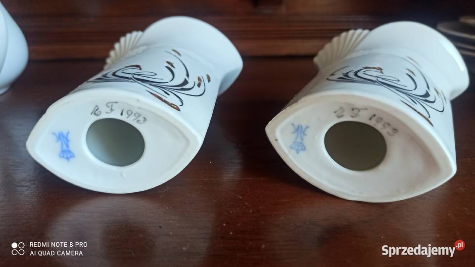 Świecznik z białej porcelany Syg Ak Kaiser pomorskie