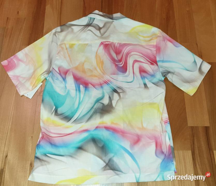 Calvin Klein Jeans tęczowa koszula r S Odzież codzienna mazowieckie Warszawa sprzedam