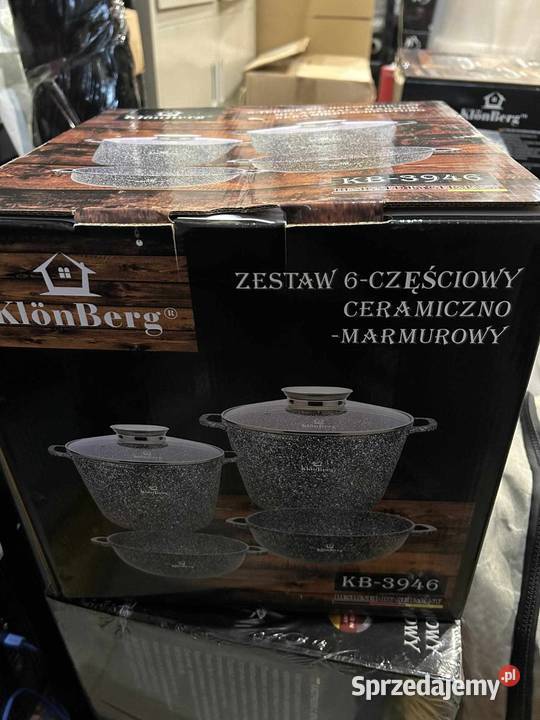 Zestaw 2 wok 2 garnki największe szare Szczecin sprzedam