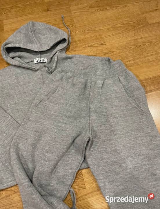 Świetny dzianinowy dres bluza krótka M Czaniec
