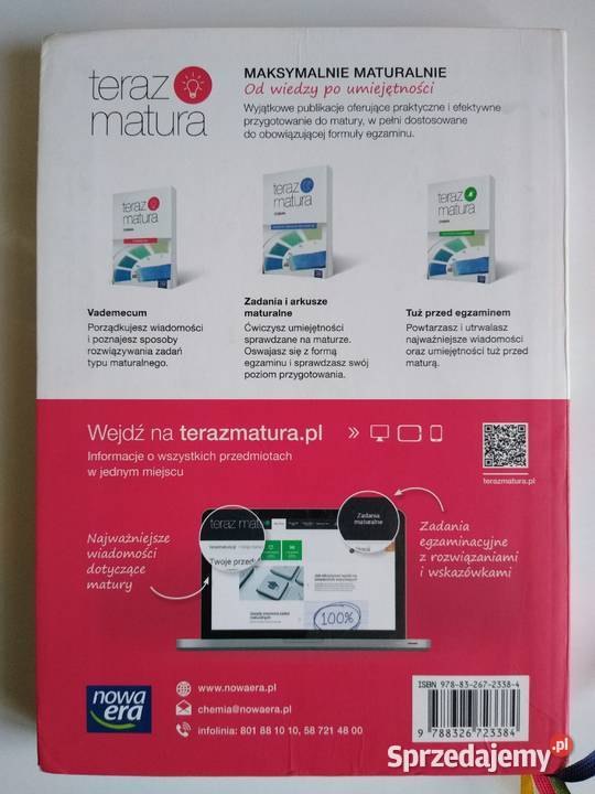 Chemia Vademecum z zadaniami Praca zbiorowa Nowa Pozostałe Gdańsk