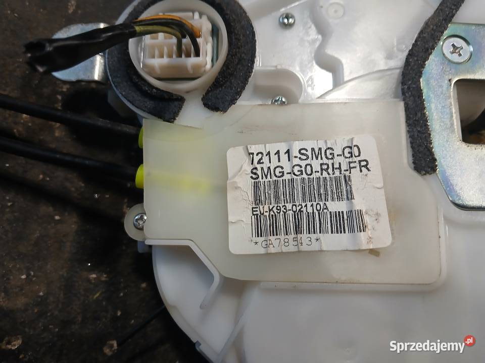 Zamek drzwi Prawy przedni Honda Civic VIII 8 UFO Motoryzacja Radłów