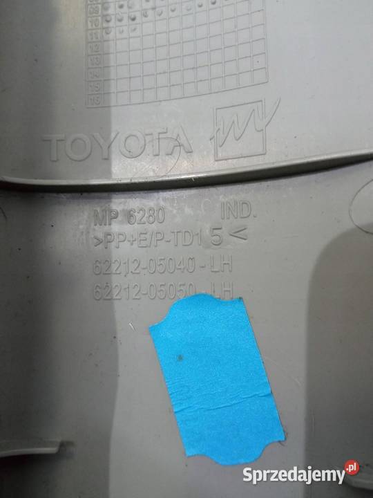 OSŁONA SŁUPKA A B LEWA PRAWA T27 KOMPLET Toyota