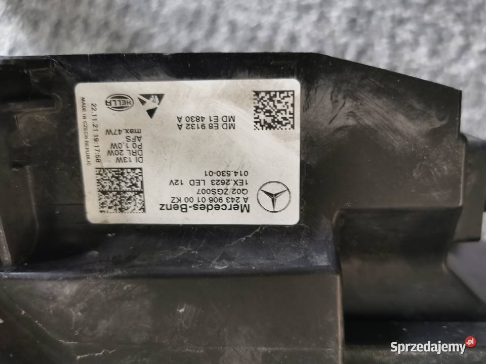 MERCEDES EQA EQB LAMPA LEWA PRZÓD PRZEDNIA Pielgrzymka