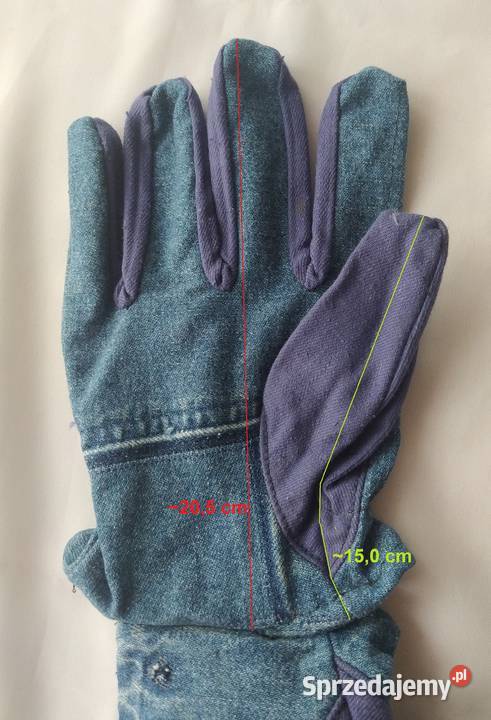 Rękawice robocze damskie JEANS niebieski Hajnówka