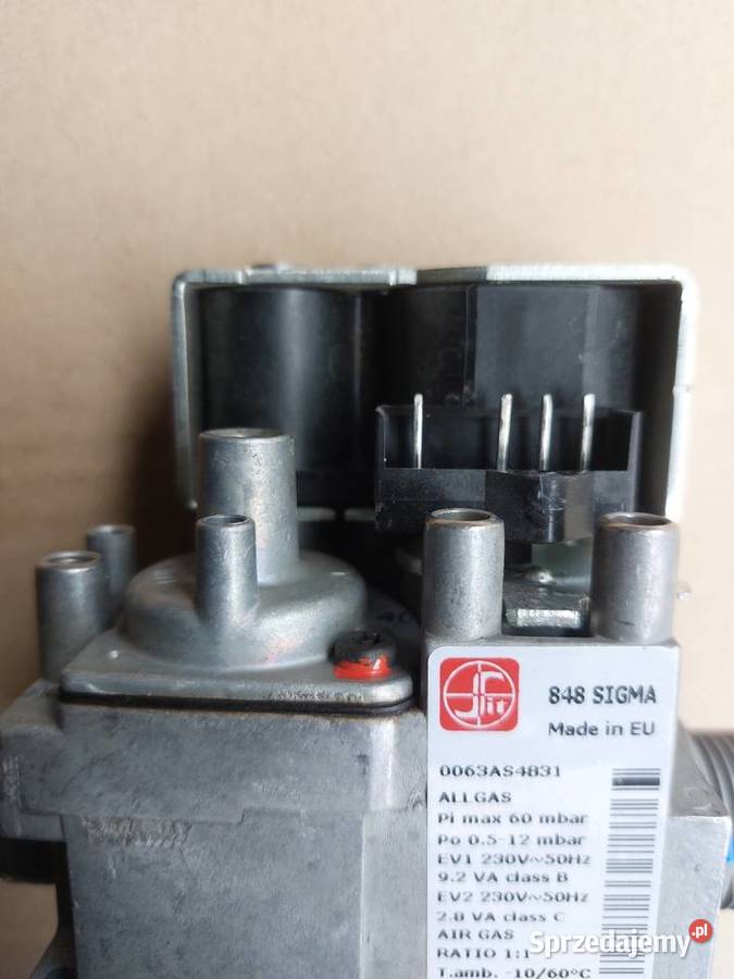 Zawór gazowy 848 sigma wiessman buderus Kominki gazowe małopolskie Jordanów