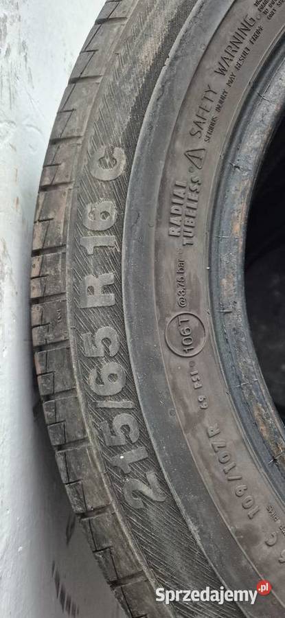 Opony rozmiar 2156516 C do auta dostawczego Szczecin