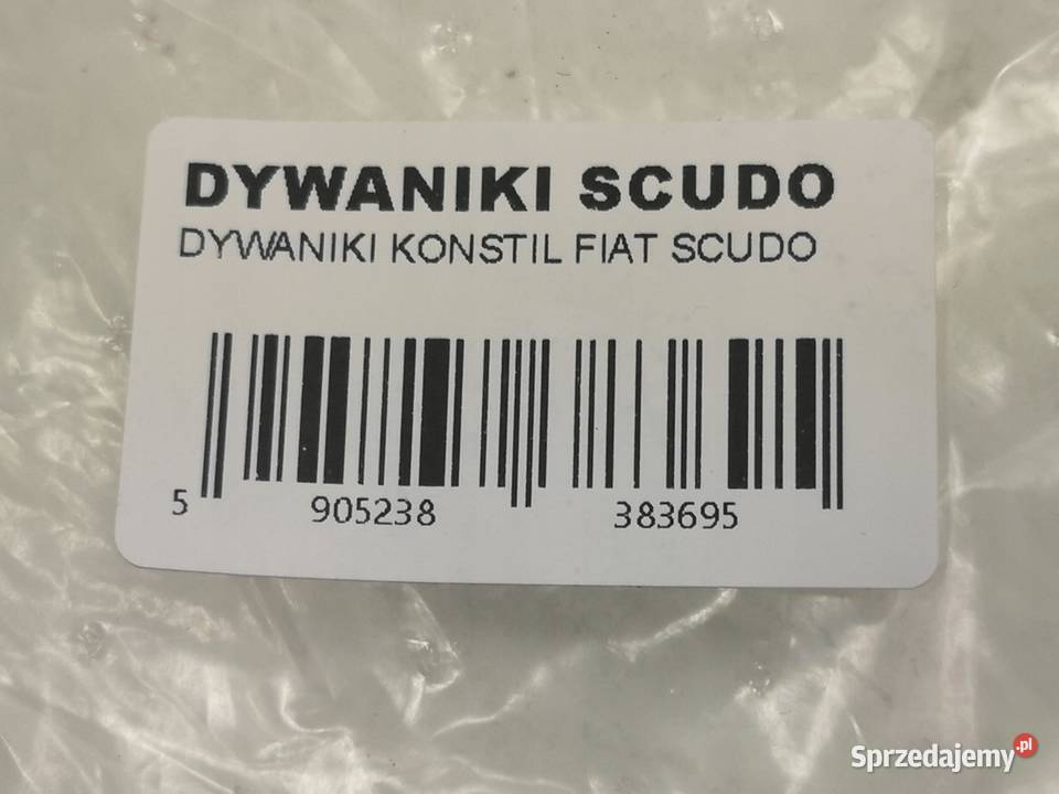 DYWANIK WELUROWY PRZÓD FIAT SCUDO I 19942006 sprzedam