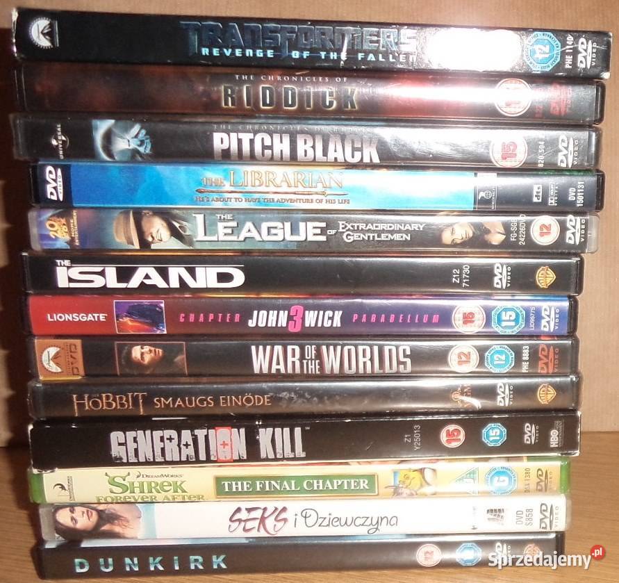 12x Filmy DVD ang Vin Diesel Tom Cruise Keanu Rzeszów sprzedam