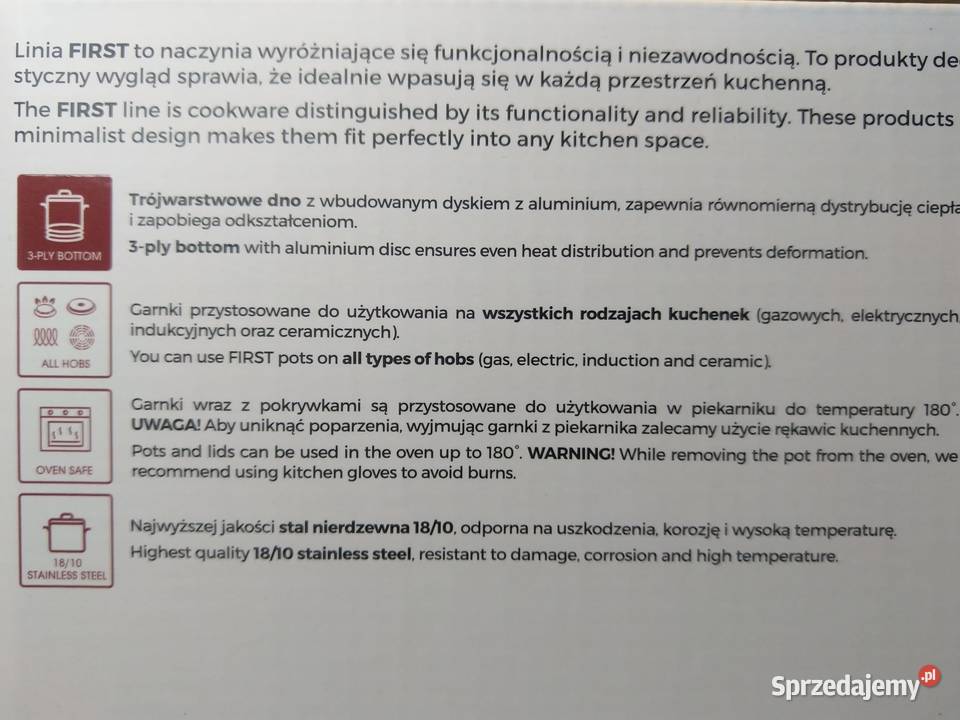 NAJTANIEJ Zestaw Garnków Garnki Rondel GERLACH 6 Zabrze