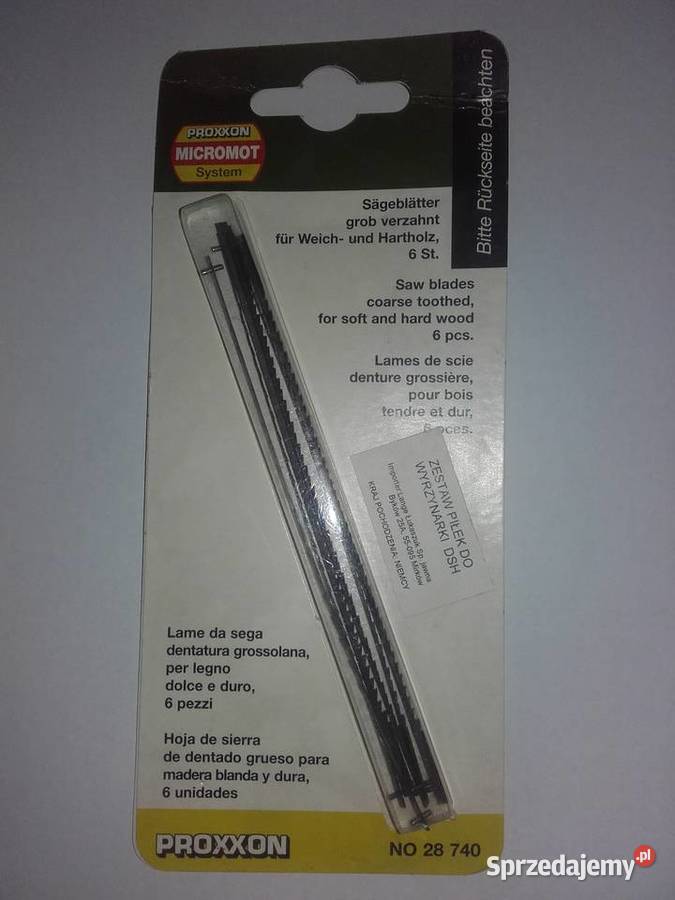 Brzeszczoty do wyrzynarki Proxxon DSH nowy Będzin sprzedam