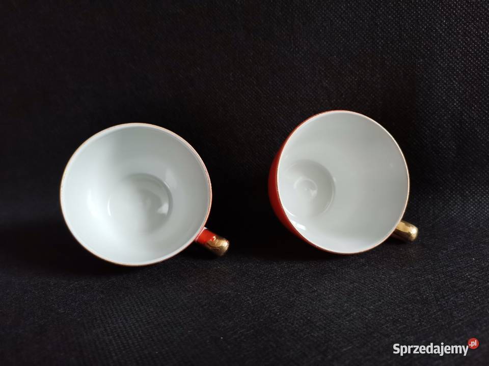 Stara porcelana Chodzież 2 małe filiżanki Aldona Porcelana i szkło Katowice sprzedam