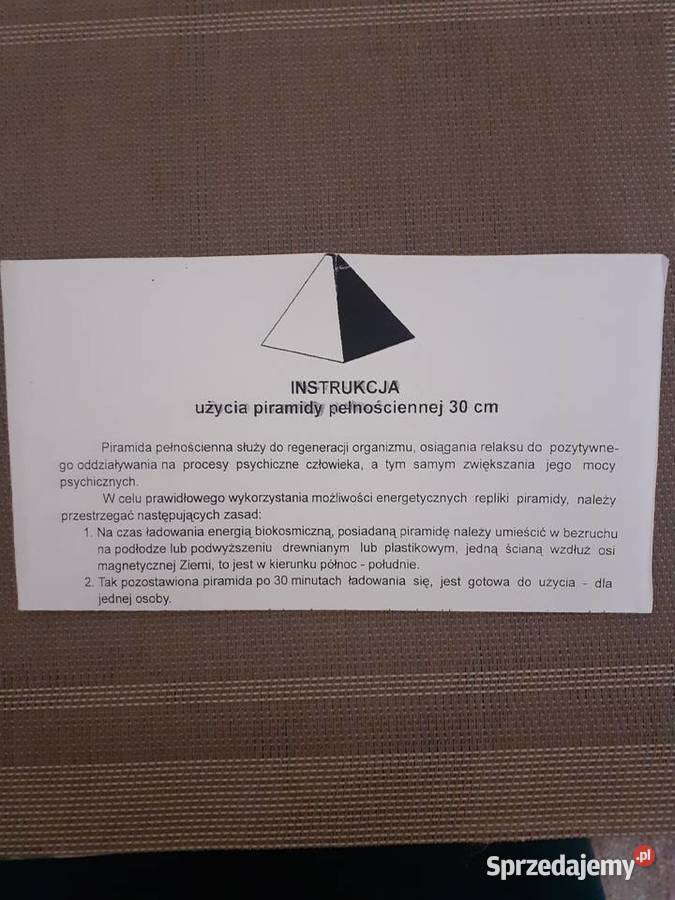 Piramida aluminiowa 30 CISZAK Instrukcja