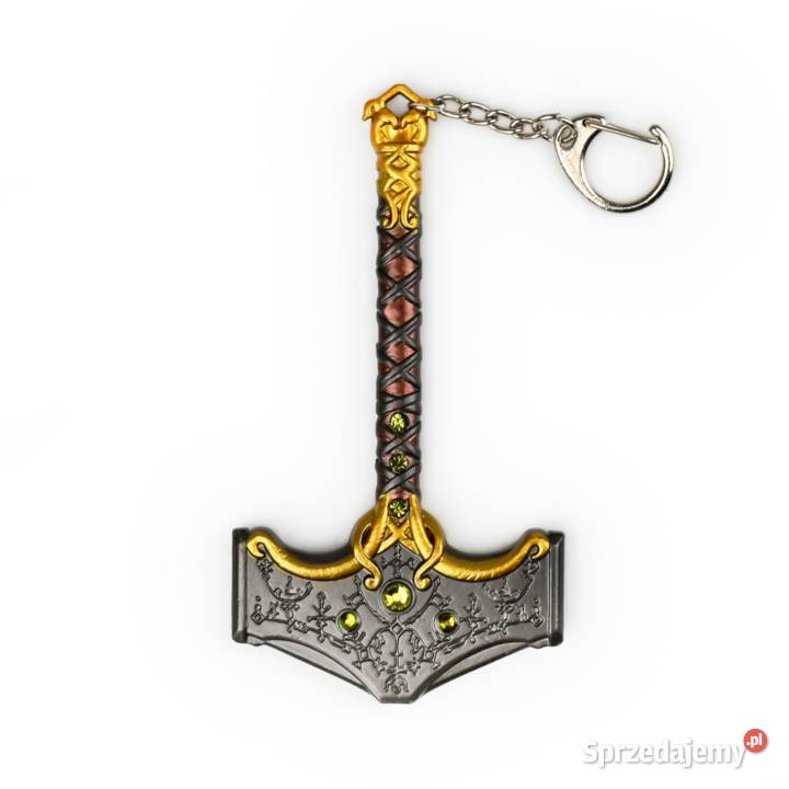 Młot Thora Mjolnir Wysoka jakość 12 Brelok God Szczecin