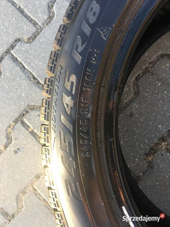 sprzedam opony Pirelli 24545 r 18 kujawsko-pomorskie Morawy sprzedam