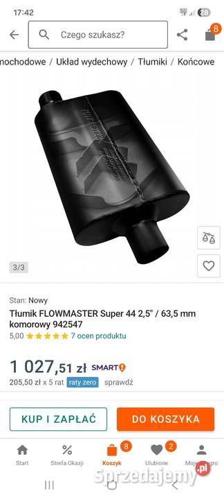 Tłumiki wydech Flowmaster super 44 25 2 osobowe