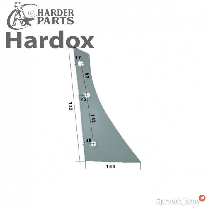Pierś HARDOX 073256P części do pługa KVERNELAND Części zamienne Suwałki