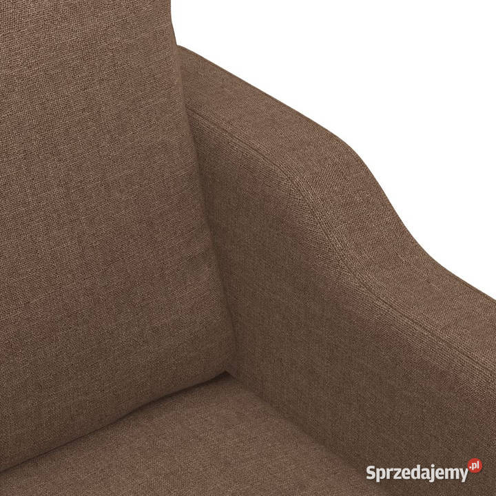 Sofa 3osobowa brązowa 180 tapicerowana tkaniną Warszawa