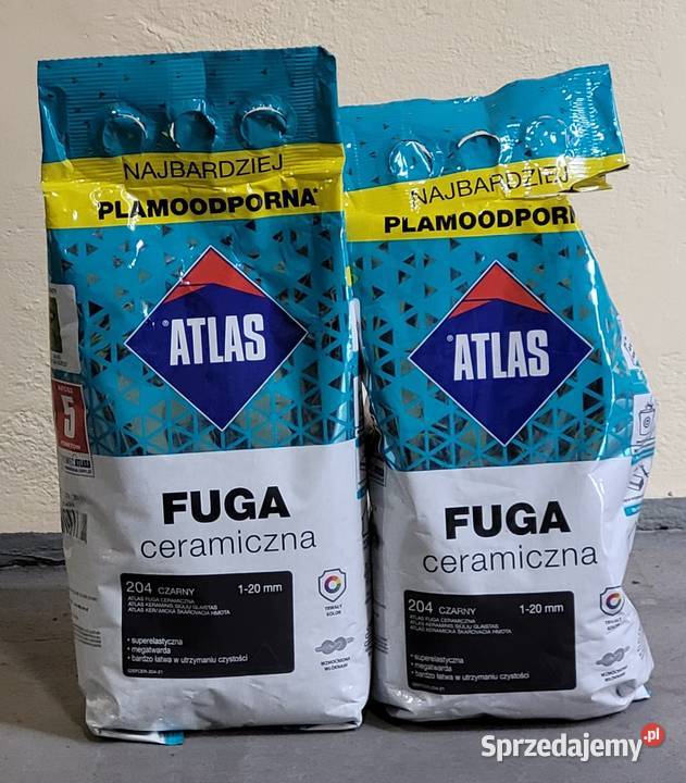 Fuga ceramiczna Atlas 204 czarny Lublin