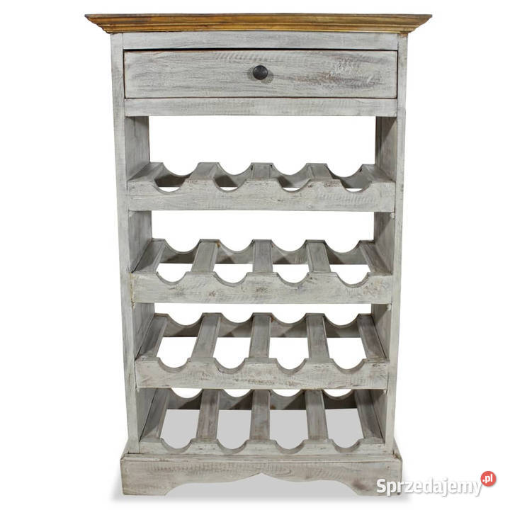 Stojak na wino lity mahoń 55x23x85 WM244507 Warszawa