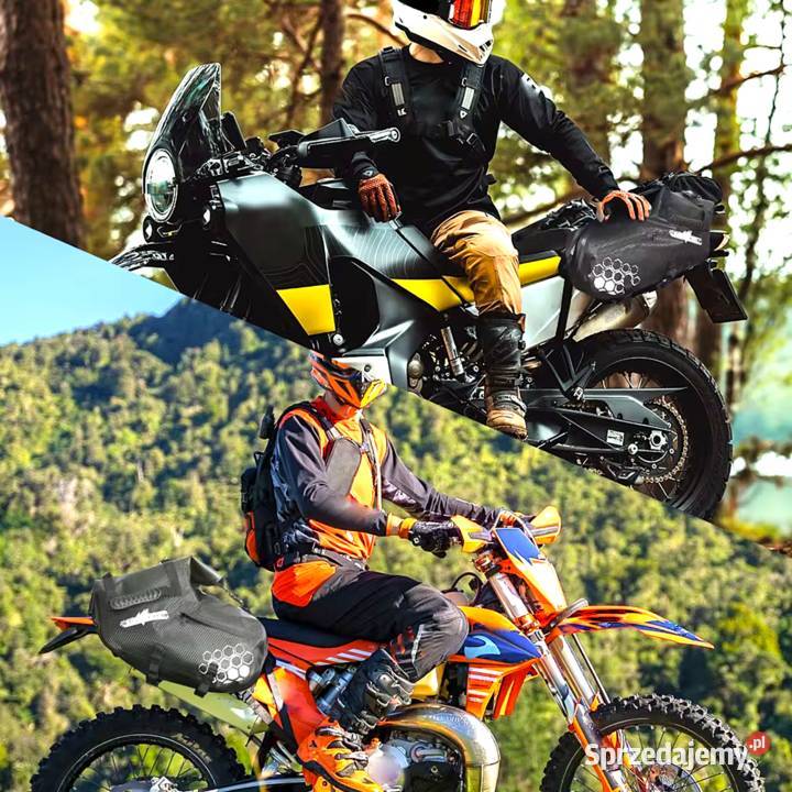 Torby motocyklowe KEMIMOTO 2 x 24L Sakwy boczne wielkopolskie