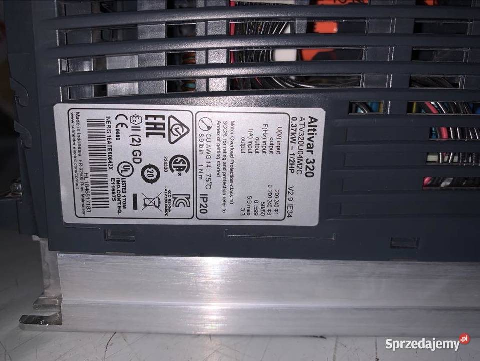 Schneider Electric Altivar ATV320U04M2C 037kW Pozostałe Warszawa
