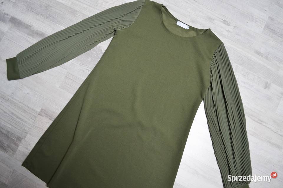 Sukienka khaki zielona S oversize Floyd prosta Toruń 