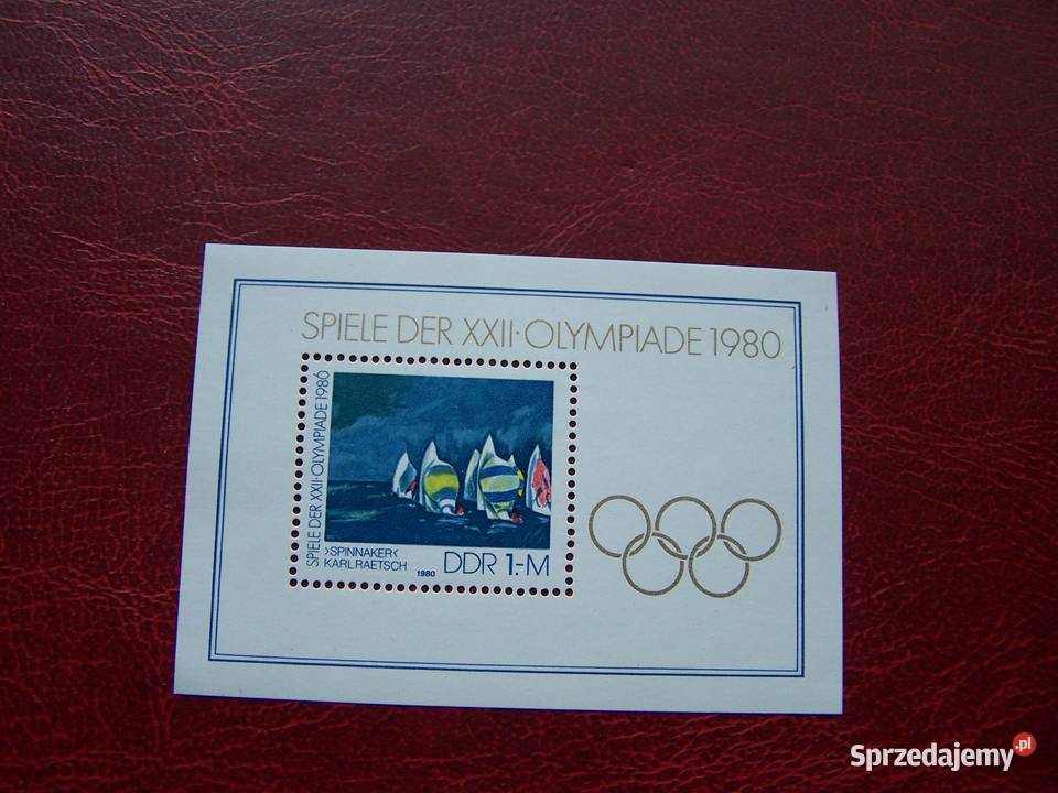 NRD DDR 1980 MNH Sport Olimpiada Moskwa 80 Tychy