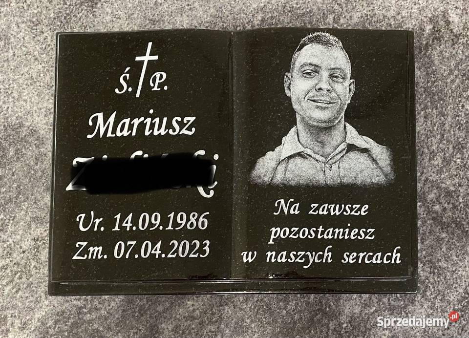 PROMOCJA Książka granitowa nagrobna litery Jaworzyna Śląska