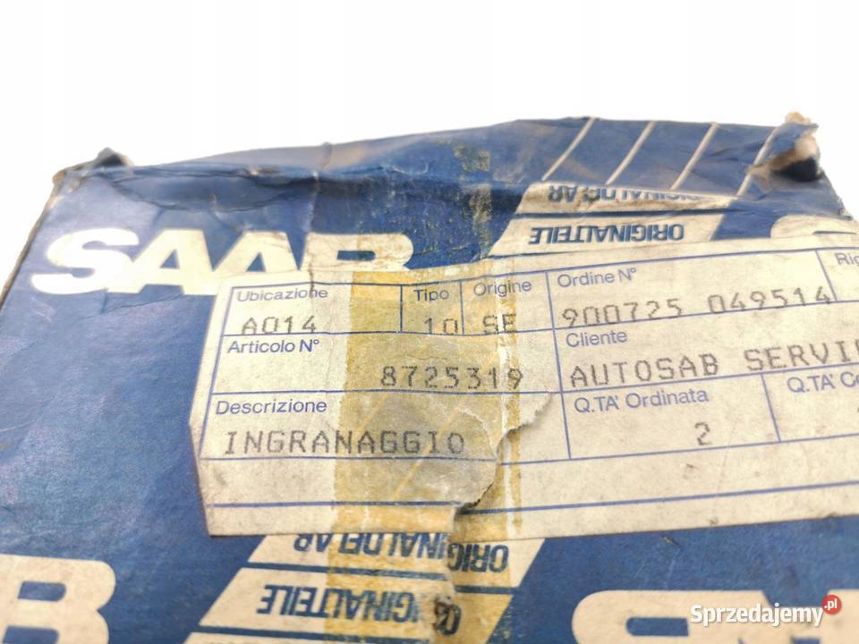 KOŁO ZĘBATE SKRZYNI SAAB 9000 8589 ORYGINAŁ ASO osobowe lubelskie sprzedam