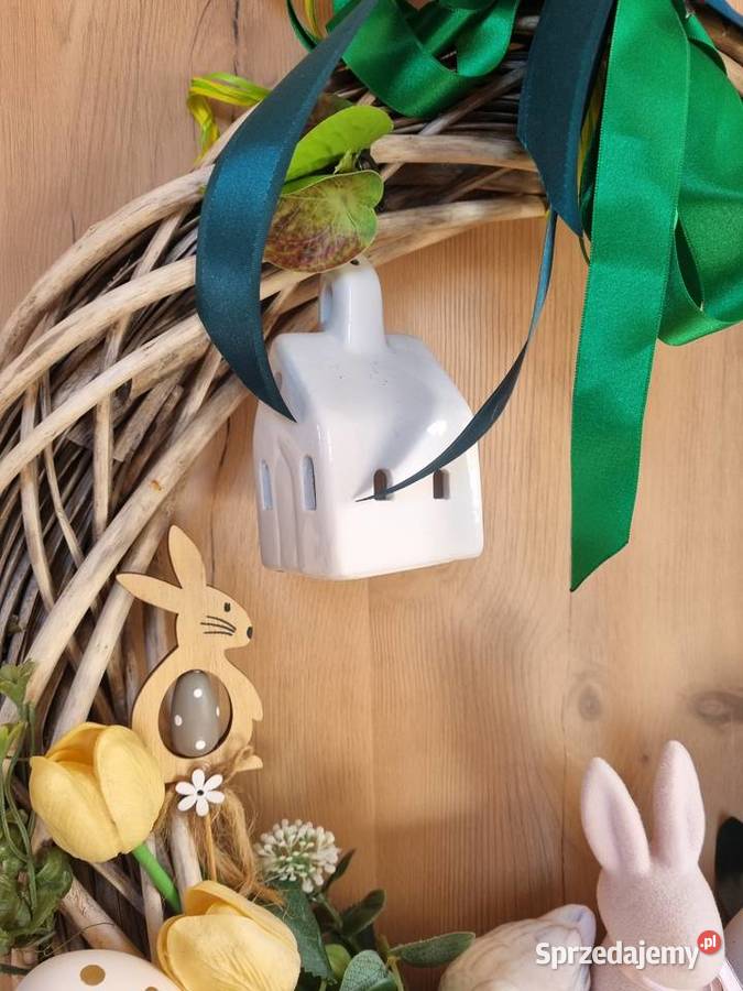 Stroik Wielkanocny własnoręcznie robiony duży 55