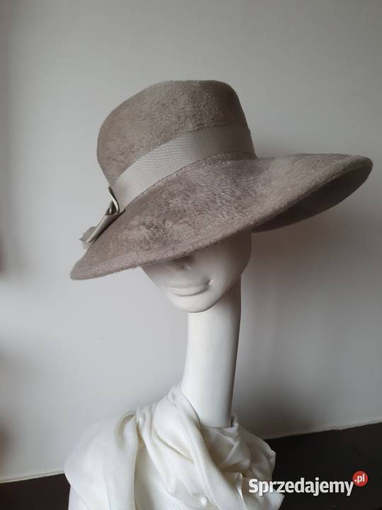 Kapelusz beżowy szary siwy 10 Katowice