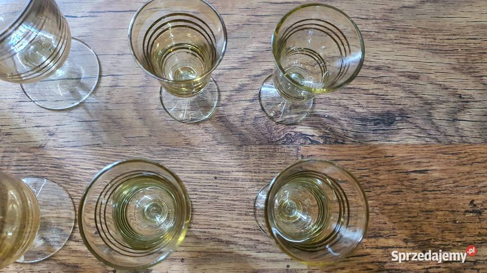 Kieliszki do wódki i wino PRL Antyki, Sztuka, Kolekcje Leżajsk