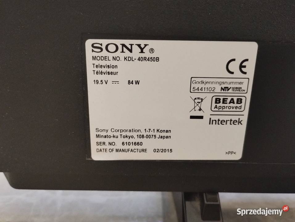 Telewizor 43 sony 43cale Bachów